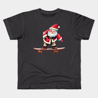 Skateboard Santa Kids T-Shirt